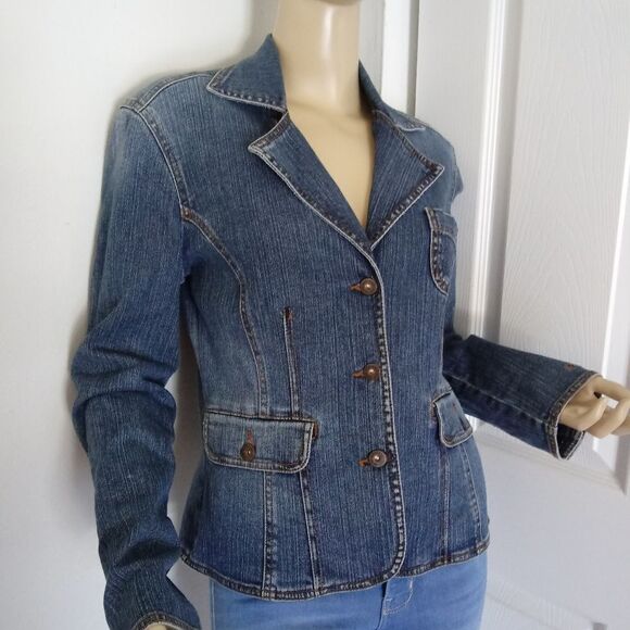 DKNY Denim Blazer - Picture 2 of 6